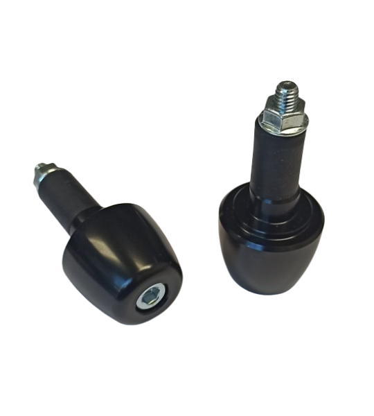 Coppia Masse Antivibranti Manubrio Nere Universali Innesto D MM13 per Moto Varie Marche e Modelli  XAF012
